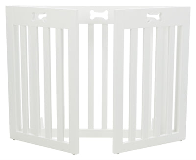 Trixie-Tor Weiss 3 Felder 82-124X61 CM